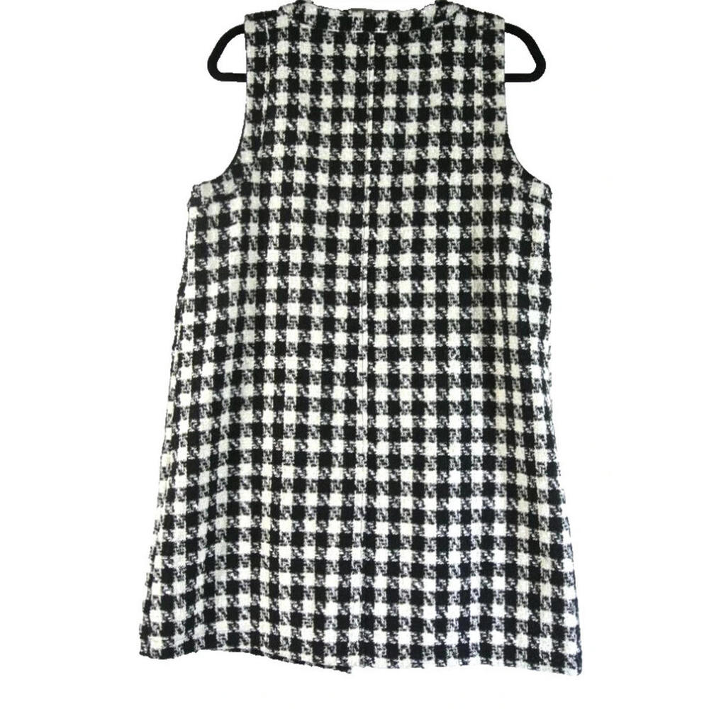 NEW, Reformation Tropez Tweed Shift Dress Black Check Size 10 #MD1357 - Picture 2 of 8